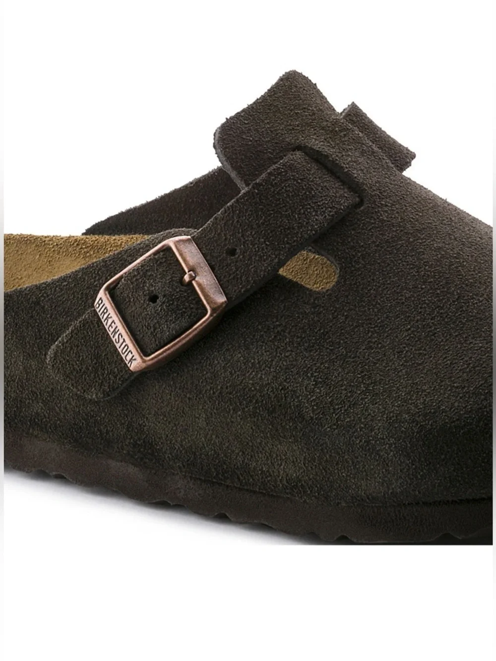 Birkenstock Boston Soft Footbed Clogs Mocha Suede EU 43 Regular NEW - Picture 10 of 10
